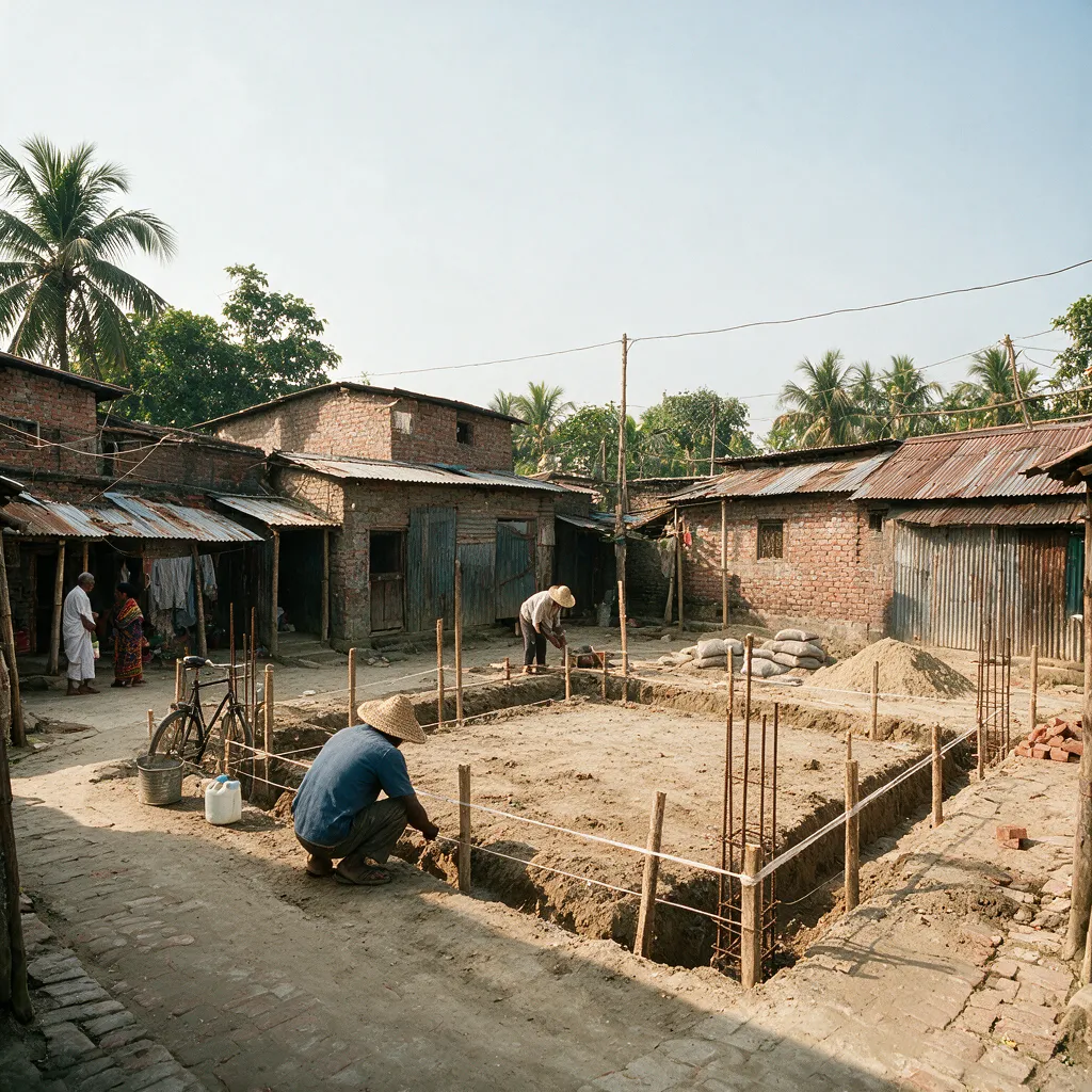 Example photo — groundbreaking at a shared kitchen & bath facility site